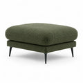 Polsterhocker Fusshocker 90 x 70 x 43 cm Polyester-Boucle rechteckig olivgrun